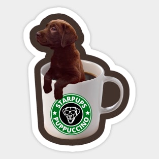 Puppuccino Sticker